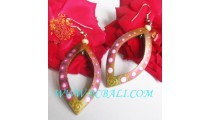 Fashion Wood Painting Earrings